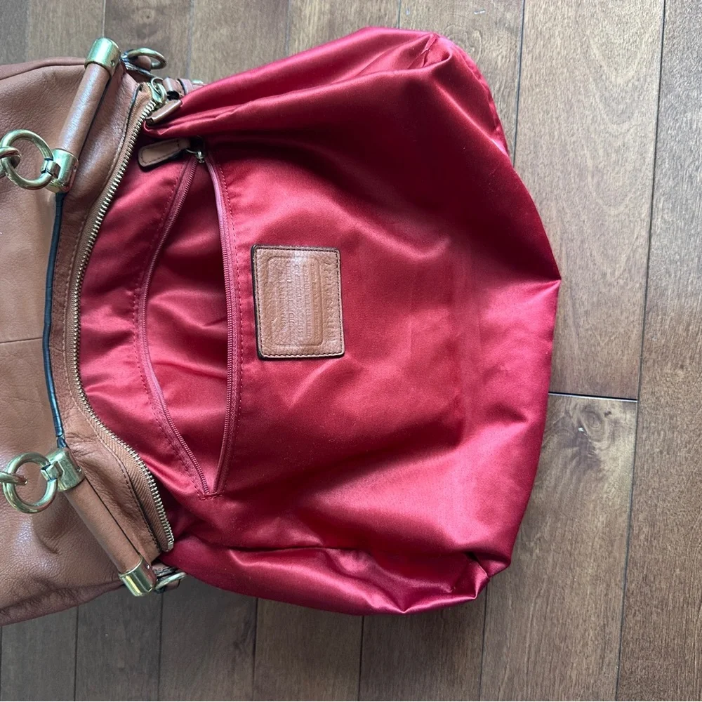 Coach Leather Madison Pinnacle Drifter Satchel in Cognac colour - Picture 11 of 15